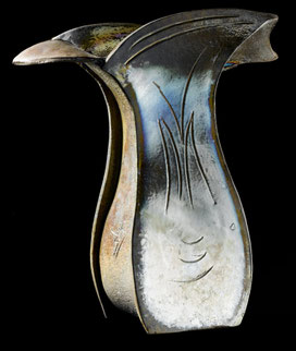 vase, argile, terre, raku, céramique, décoration, art de la table