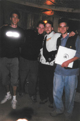 Les 4 premiers dj's des PSY.K.D.LIK TRIBE ( De gauche à droite : Bushido, Jon La Menace, KD.BZH, DJ Gaby) By JC TROUDET