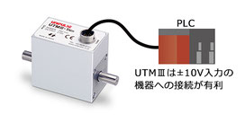 UTMⅢ UTM3 ±10V入力の機器への接続が有利