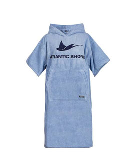 Atlantic Shore Basic Poncho Light Blue