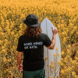 Manera Wind Waves T-Shirt Black bei WindSucht