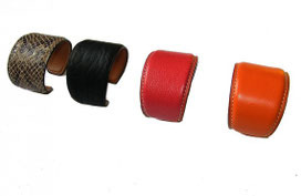 bracelet manchette femme artisanal, luxe, bracelet de créateur français, bijoux en cuir fait main, 