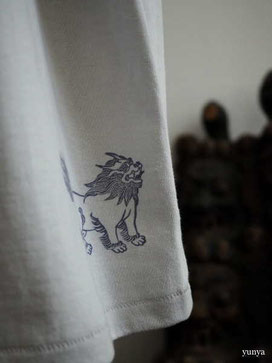 チベット　吉祥紋　少数民族　手彫り　Tシャツ　カットソー