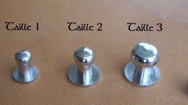 Comparaison des tailles de boutons de col