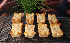 Blätterteig-Ricotta Streuselminis Minikuchen Form Pampered Chef