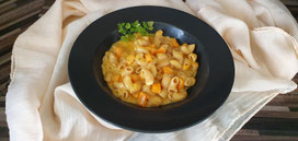 One Pot Kürbis Pasta 5,7 l emaillierter gusseiserner Topf Pampered Chef