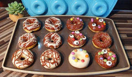 Donuts aus Hefeteig Donutform Kinder Pampered Chef Fasching Karneval