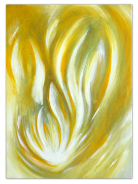 Ich Bin die Ich Bin, spirituelle Kunst und Malerei, Leinwand grün gold oliv Perlfarbe, Kunst für die Seele, Lichtvolle Kunst die dich begleitet, energie bilder auf leinwand 