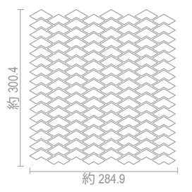 ナチュレストレート貼りシート図