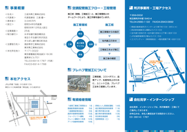 三成冷熱工業会社案内パンフ裏面