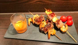 Surf and Turf Spieße vom Grill mit selbstgemachter Thousand-Island-Sauce