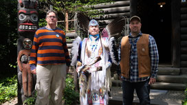 Karl May Fest Radebeul - vlnr. Schultz, Supaman, Leipold - Karl May Museum Radebeul - © Radebeul Aktuell