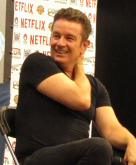 Getting an autograph of James Marsters at Comic Con Amsterdam