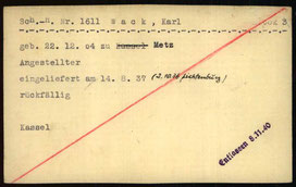 Häftlingskarte KZ Buchenwald