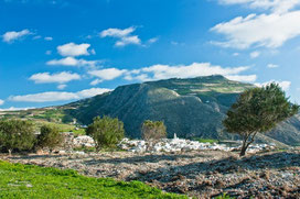 view to Emborio and the Profitis Ilias