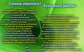 Come evitare carenze vitaminiche