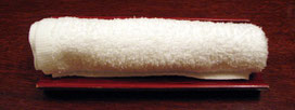 Oshibori lavare le mani Giappone