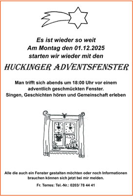 Huckinger Adventsfenster