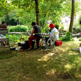 peindre extérieur sur le sujet Joëlle Poret