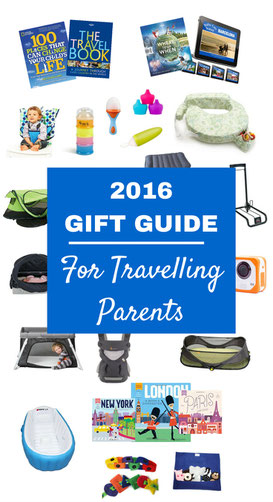 Holiday Gift Guide for Travelling Parents. Read more at www.BabyCanTravel.com/blog