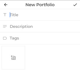 Ein Portfolio hochladen und benennen
