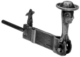 Fermapersiane in ferro battuto forgiato 