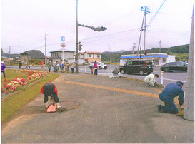 一関川崎　鴨地自治会　住民みんなで環境整備