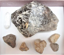 調査中に採掘した鉱物に、地元の方が過去に採掘した鉱物
