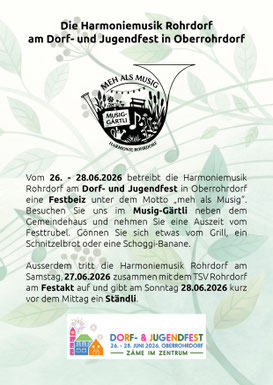 Harmoniemusik Rohrdorf - Dorffest Oberrohrdorf