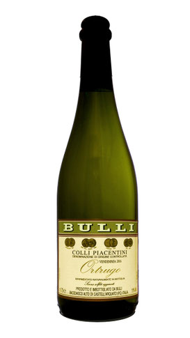Bottiglia Ortrugo  Bulli Metodo ancestrale Senza solfiti aggiunti   Rifermentato in bottiglia