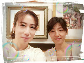 岩井さまと一緒にランチ