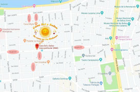 Map Casa Sol y Salsa