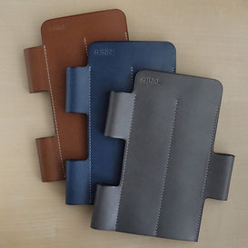 Lim Pen Sleeve Euro Kip / Brown / Lake Blue / Storm Gray