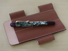 Lim Pen Sleeve Euro Kip / Brown