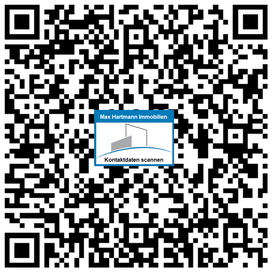 QR-Code Max Hartmann Immobilie mit Kontaktdaten