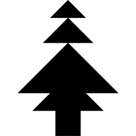 Tangram puzzle 261 : Pine - Visit http://www.tangram-channel.com/ to see the solution to this Tangram