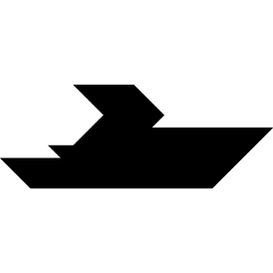 Tangram puzzle 206 : Powerboat - Visit http://www.tangram-channel.com/ to see the solution to this Tangram