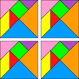 4 tangrams