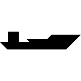 Tangram puzzle 272 : Supertanker - Visit http://www.tangram-channel.com/ to see the solution to this Tangram