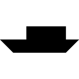 Tangram puzzle 164 : Ferryboat - Visit http://www.tangram-channel.com/ to see the solution to this Tangram