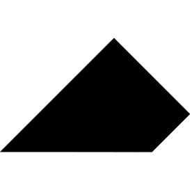 Tangram puzzle 190 : Incomplete triangle 3 - Visit http://www.tangram-channel.com/ to see the solution to this Tangram