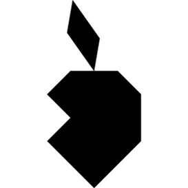 Tangram puzzle 170 : Bitten apple - Visit http://www.tangram-channel.com/ to see the solution to this Tangram