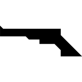 Tangram puzzle 154 : Gun - Visit http://www.tangram-channel.com/ to see the solution to this Tangram