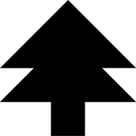 Tangram puzzle 267 : Tree - Visit http://www.tangram-channel.com/ to see the solution to this Tangram