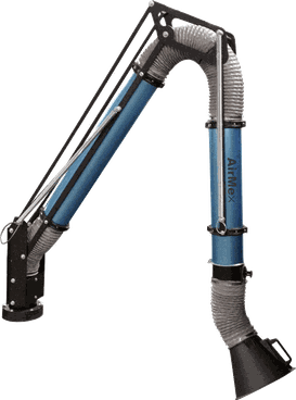 AirMex CARBO-60 ATEX – ATEX-Absaugarm 3m mit Absaughaube und Drosselklappe