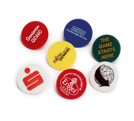 bedruckte Golf Ballmarker PVC - Kunststoff