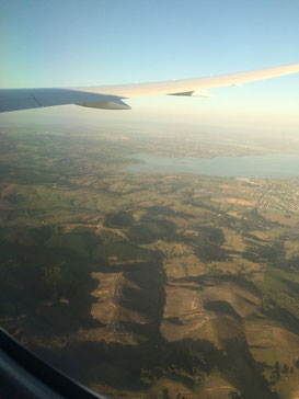 La Nouvelle-Zélande depuis mon avion.