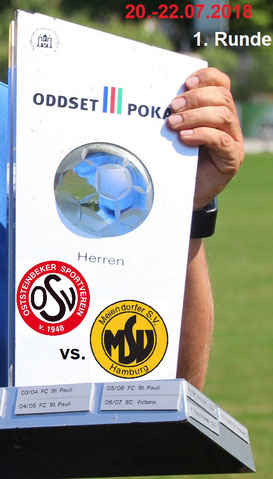 Das begehrte Stück: Der ODDSET-Pokal. Foto: Mathias Merk