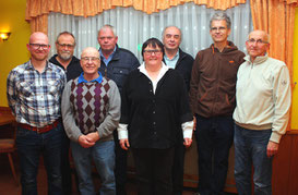 C.Zöll, H.Bernd, W,Schenk, K.Heinold, R.Müller, K-H.Schäfer, Dr.S.Nawrath, A.Müller (von li). Es fehlt M.Heuer.