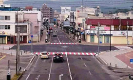 紅白の横断歩道